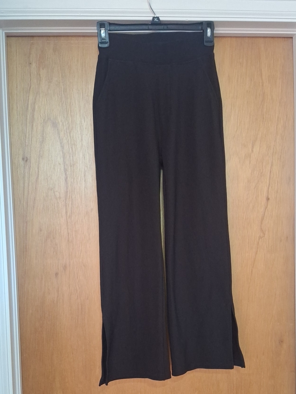 Move Theology Wide-Leg Pants with Side Slits